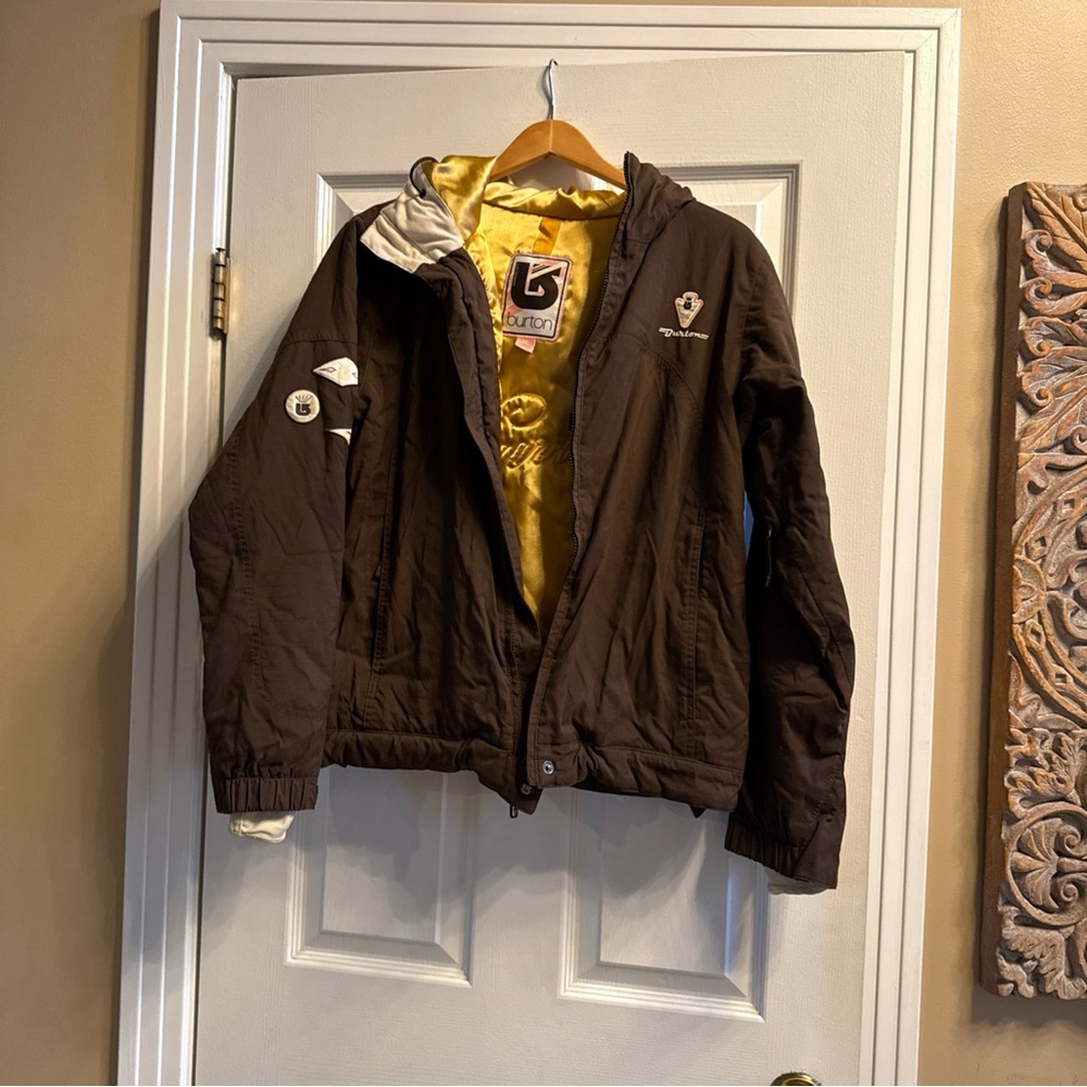 Burton Women's Snowboard Jacket Size M, Waterproof, Full Zip, Long Sleeve, Hood
